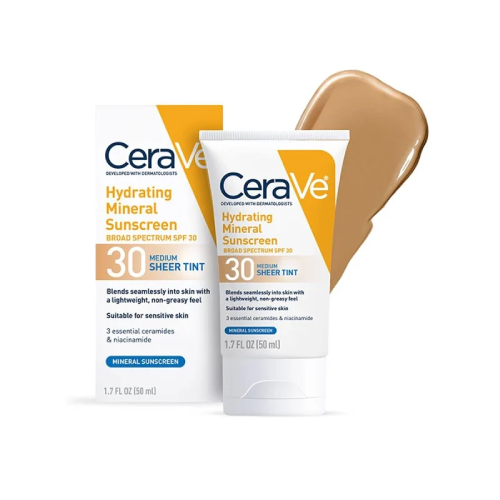 CeraVe Hydrating Mineral Tinted Face Sunscreen