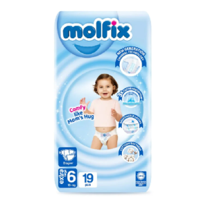 MOLFIX DIAPERS NO 6 EXTRA/L 19S