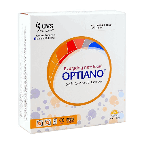 OPTIANO SOFT CONTACT LENSE EMERALD GREEN