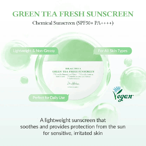Dr. Althea - Green Tea Fresh Sunscreen - Green - 45 ml