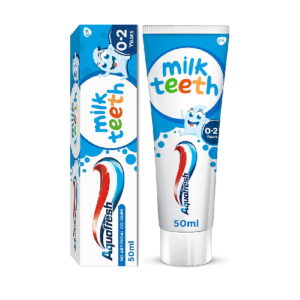 AQUA F MILK TEETH 0-2 YRS T/PASTE 50ML