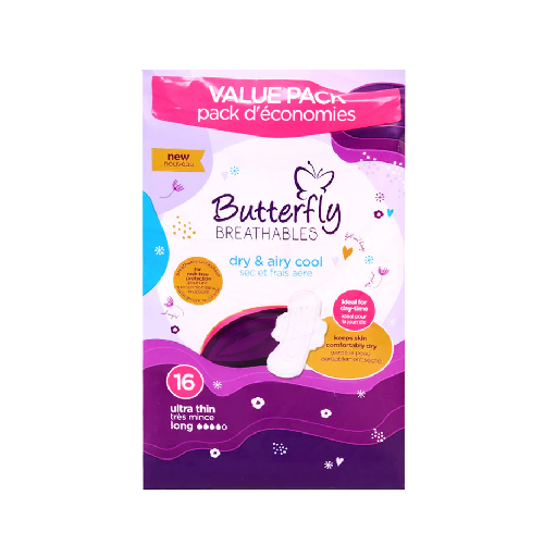 BUTTERFLY BREATHABLE DRY & AIRY COOL 16 ULTRA THIN