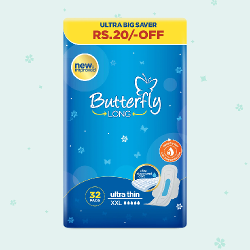 BUTTERFLY BREATHABLE LONG XXL U/THIN 32S