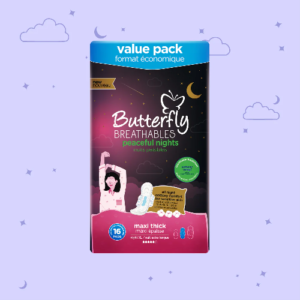 BUTTERFLY BREATHABLE PEACEFUL NIGTH 16S XL