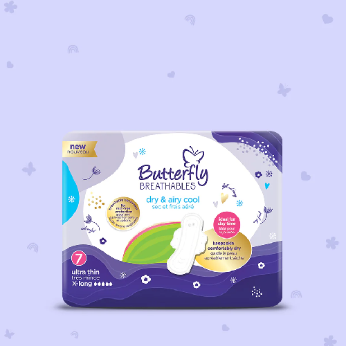 BUTTERFLY BREATHABLE U/THIN 7 EXTRA LONG