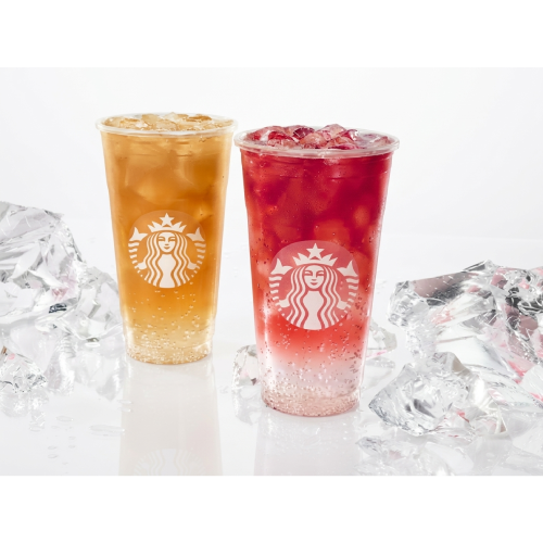 STARBUCKS ICED TEA WITH STRAW