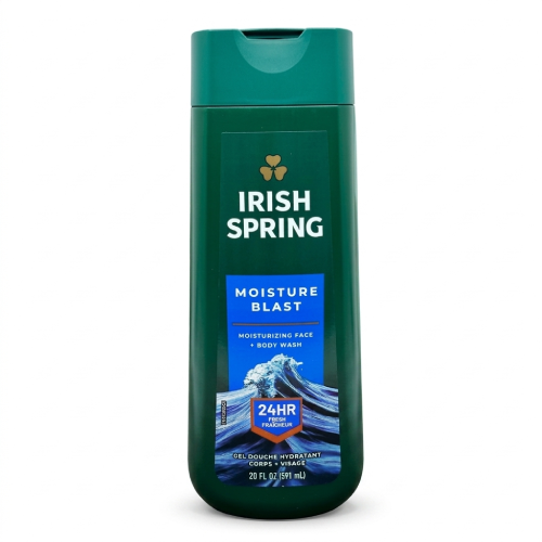 IRISH SPRING MOIT BLAST B/WASH 591ML