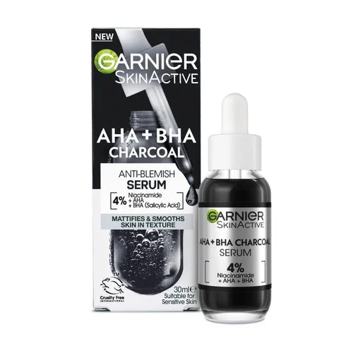 GAR PURE ACTIVE AHA+BHA CHARCOAL SERUM 30ML