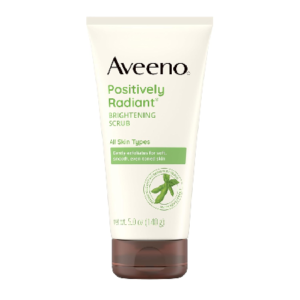 AVEENO POSITIVELY RADIANT B/SCRUB 140G