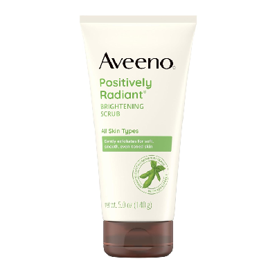 AVEENO POSITIVELY RADIANT B/SCRUB 140G