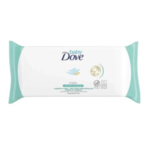 DOVE BABY WIPES SENSITIVE SKIN MOISTURIZING 50’S