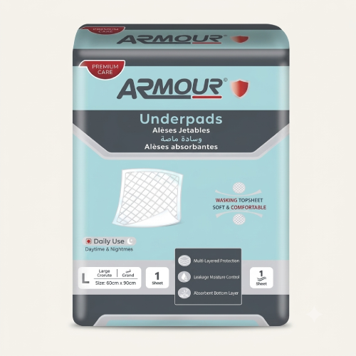 AMOUR UNDERPADS COMFORTABLE DIAGNETY SHEETS LARGE 10S