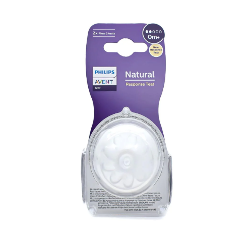 AVENT NATURAL NIPPLE 0M+P/2