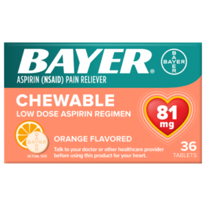 BAYER ASPIRIN 81MG CHEWABLE 36TAB