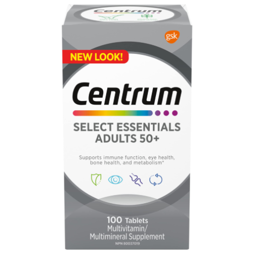 CENTRUM ADULTS 50PLUS SELECT ESSENTIALS 100S