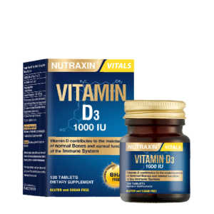 NUTRAXIN VITAMIN D3 1000 IU TAB 120`S