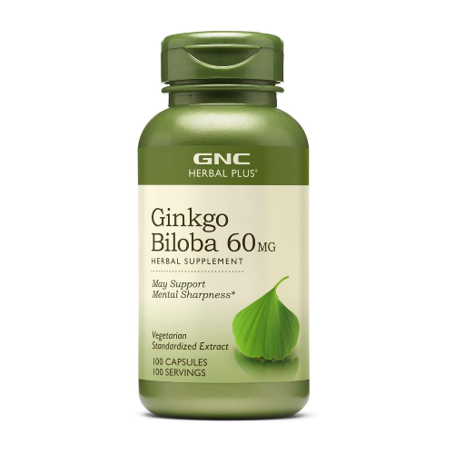 GNC GINKGO BILOBA 60MG CAP 100`S