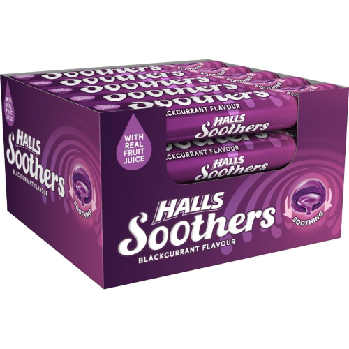 HALLS SOOTHERS BLACKCURRANT 45G