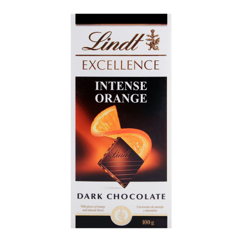 LINDT ORANGE INTENSE D/CHOCOLATE 100G