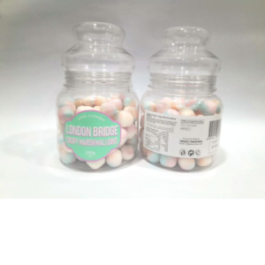 LONDON BRIDGE CRISPY MARSHMALLOWS 250G JAR