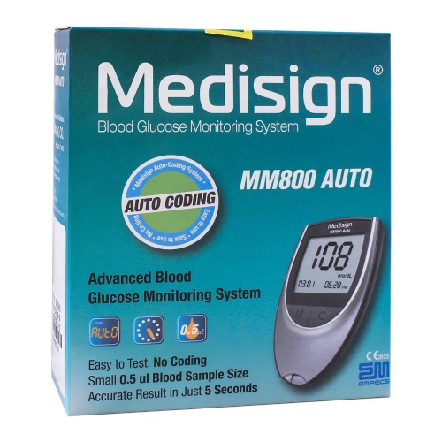 MEDISIGN B/GLUCOSE METER MM800 AUTO
