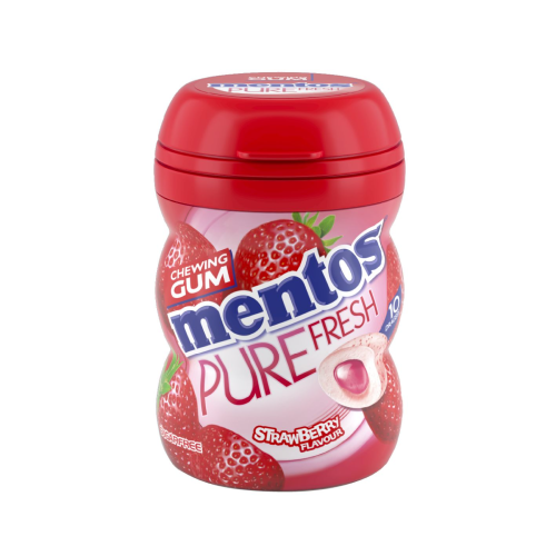 MENTOS PURE FRESH STRAWBERRY GUM 17.5