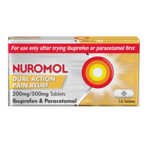 NUROMOL D/ACTION PAIN RELIEF 200/500MG TAB 16S