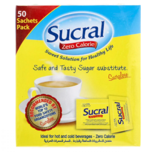 SUCRAL SWEETNER 50 SACHETS