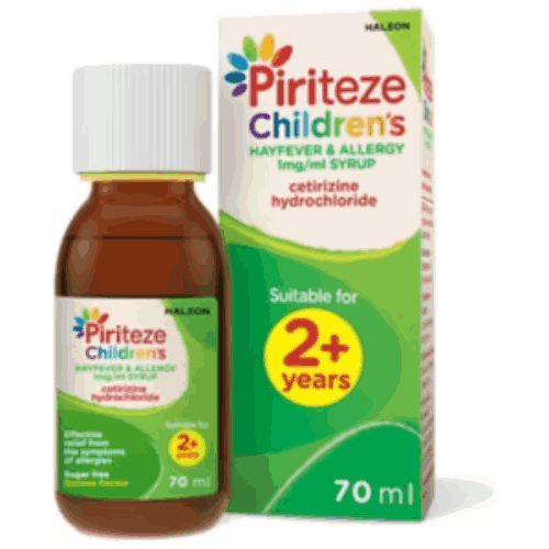 PIRITEZE ALLERGY SYRUP 70ML