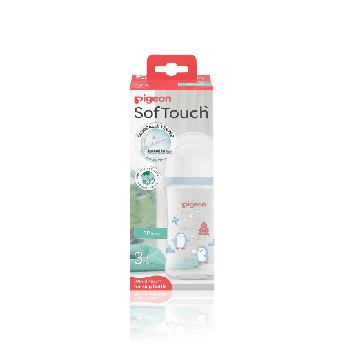 PIGEON SOFT TOUCH NURSING BOTTLE 240ML WINTER