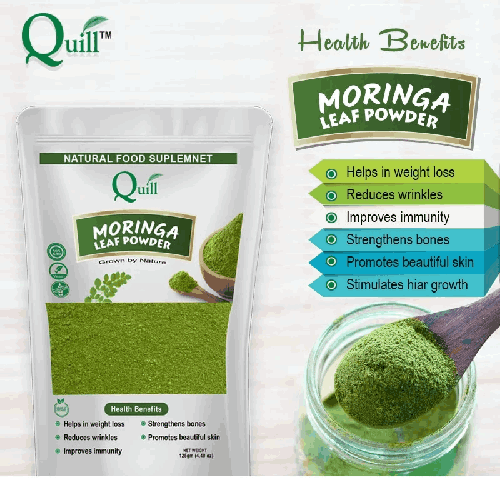 QUILL MORINGA LEAF POWDER 125G.
