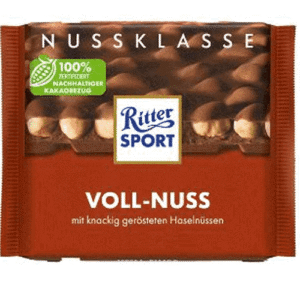 RITTER SPORT D/VOLL NUSS CHOCO 100G